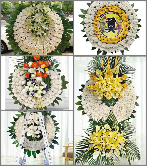 山西忻州五台县陈家庄乡东峪口村花圈速递